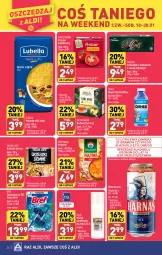 Gazetka promocyjna Aldi - Pełna oferta - Gazetka - ważna od 20.01 do 20.01.2024 - strona 24 - produkty: Piwa, Piwo, Lubella, Earl Grey, Makaron, Gra, Orzeszki, Zawieszka do wc, Bell, Bref, Przysnacki, Znicz, Oshee, Bella, Orzeszki ziemne, Herbata, Harnaś, Napój