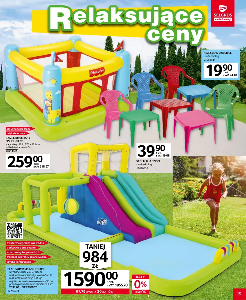 Gazetka promocyjna Selgros - Katalog Relaks - ważna 20.04 do 02.05.2023 - strona 15 - produkty: Dzieci, Dźwig, Fisher-Price, Stolik