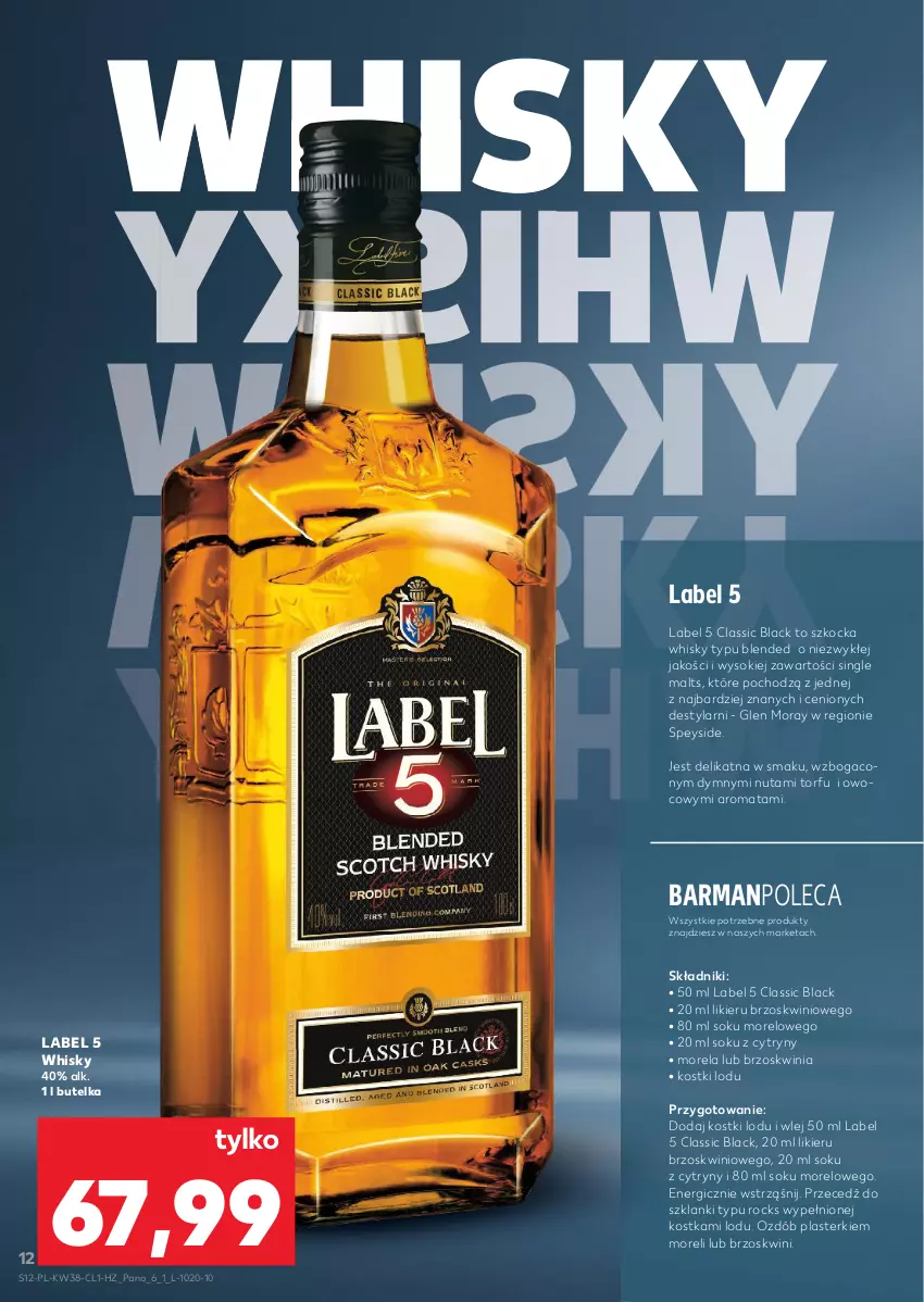 Gazetka promocyjna Kaufland - Barek Kauflandu - ważna 18.09 do 01.10.2025 - strona 12 - produkty: Cytryny, Koc, Lack, Lanki, Likier, Morela, Plasterki, Sok, Whisky