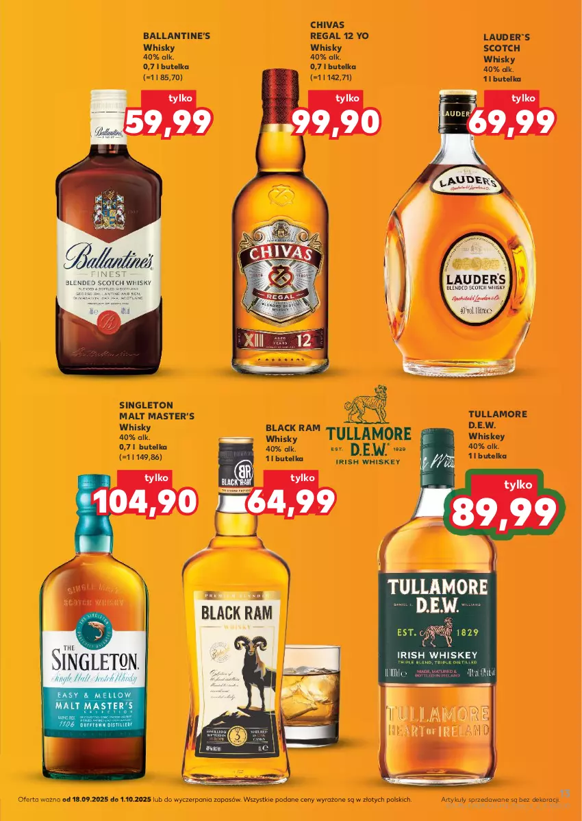 Gazetka promocyjna Kaufland - Barek Kauflandu - ważna 18.09 do 01.10.2025 - strona 13 - produkty: Lack, Whiskey, Whisky