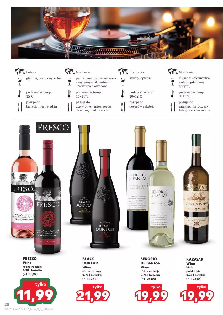 Gazetka promocyjna Kaufland - Barek Kauflandu - ważna 18.09 do 01.10.2025 - strona 28 - produkty: Deser, Fresco, Lack, Sałat, Ser, Wino