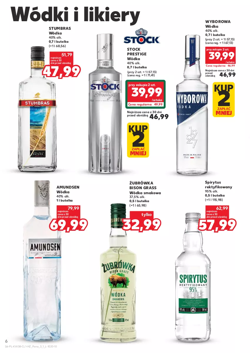 Gazetka promocyjna Kaufland - Barek Kauflandu - ważna 18.09 do 01.10.2025 - strona 6 - produkty: Amundsen, Gra, Likier, Stock, Wódka, Wyborowa