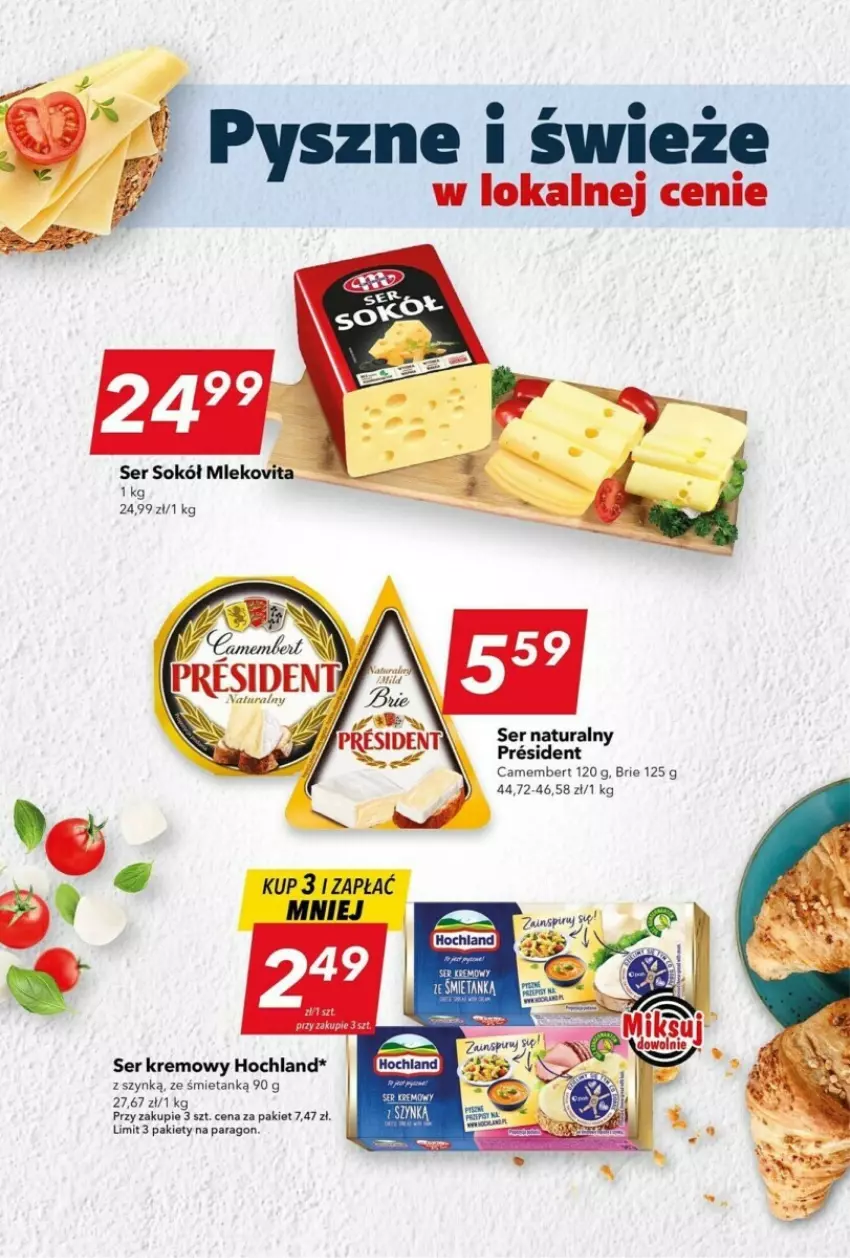 Gazetka promocyjna Lewiatan - ważna 05.12 do 11.12.2023 - strona 12 - produkty: Brie, Camembert, Hochland, Mleko, Mlekovita, Ser, Sok, Sokół