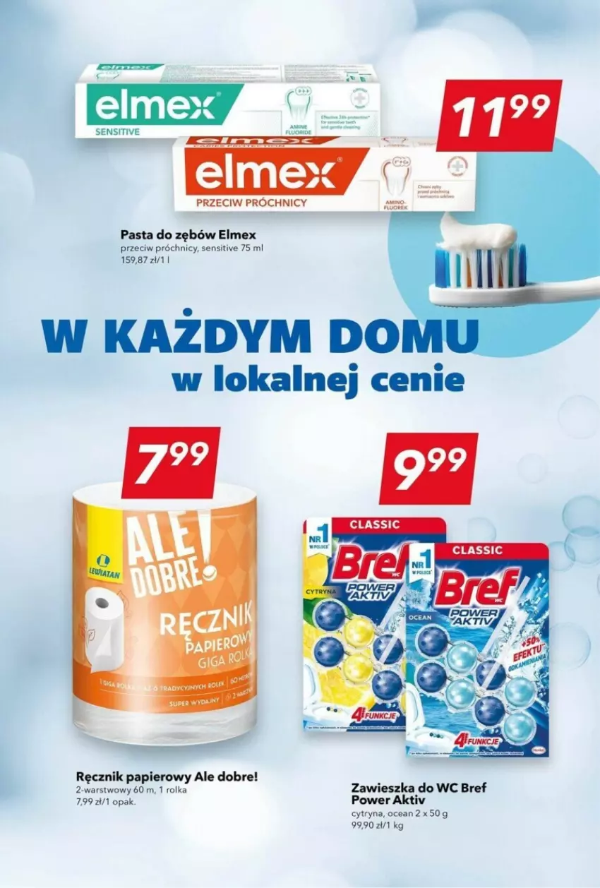 Gazetka promocyjna Lewiatan - ważna 05.12 do 11.12.2023 - strona 4 - produkty: Bref, Elmex, Papier, Pasta do zębów, Ręcznik, Zawieszka do wc