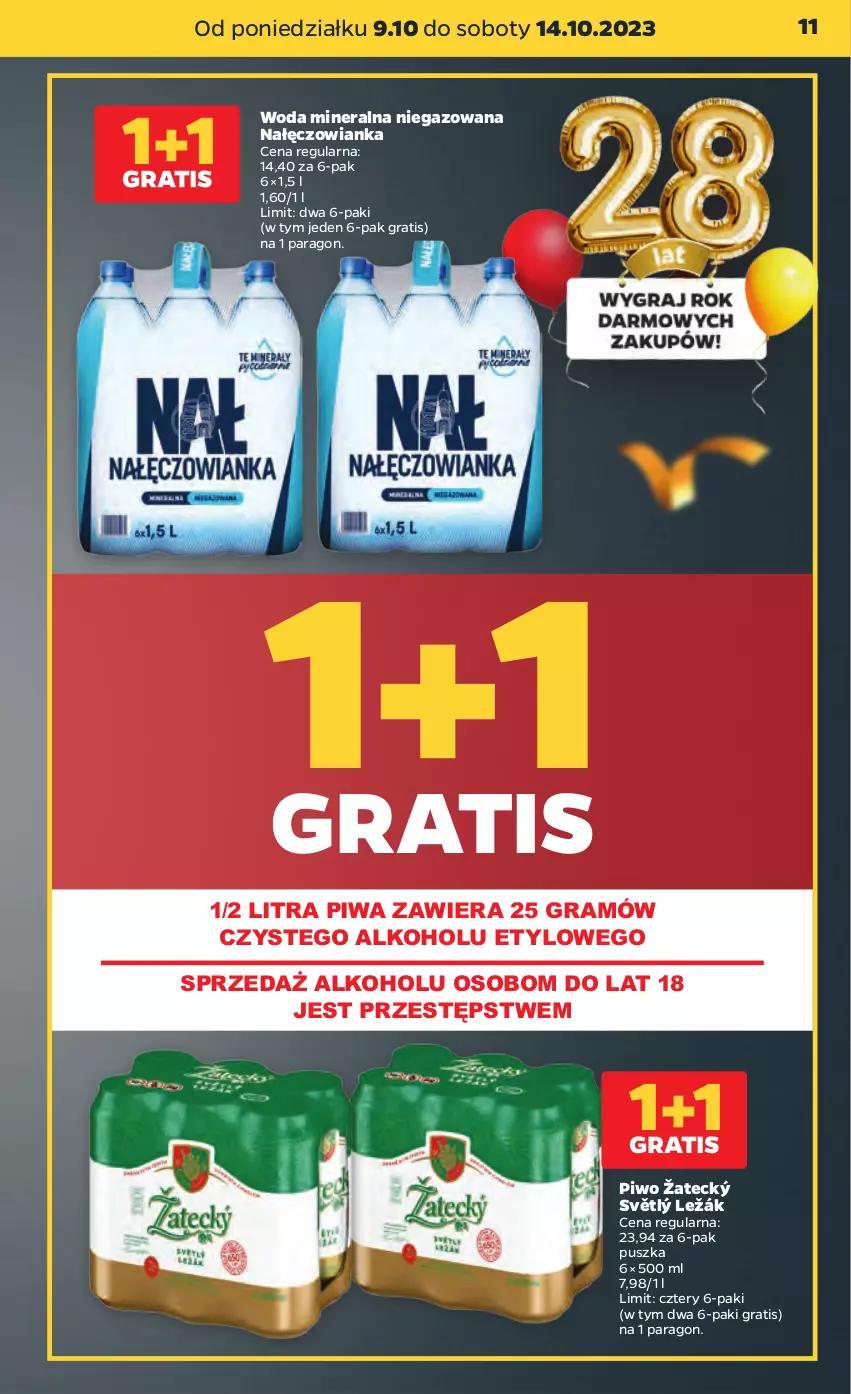 Gazetka promocyjna Netto - Artykuły spożywcze - ważna 09.10 do 14.10.2023 - strona 11 - produkty: Gra, Nałęczowianka, Piwa, Piwo, Woda, Woda mineralna