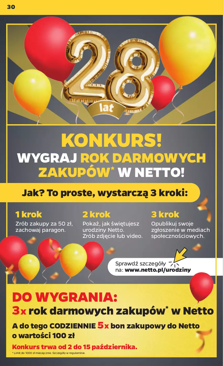 Gazetka promocyjna Netto - Artykuły spożywcze - ważna 09.10 do 14.10.2023 - strona 30 - produkty: Gra