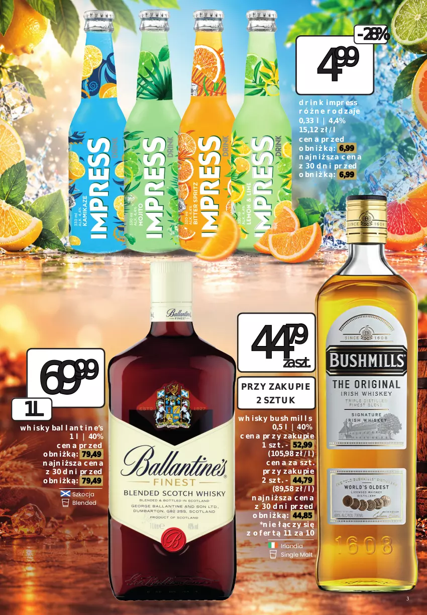 Gazetka promocyjna Dino - Oferta alkoholowa - ważna 25.09 do 26.09.2026 - strona 3 - produkty: Bushmills, Koc, Whisky