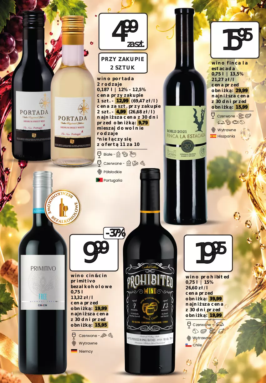 Gazetka promocyjna Dino - Oferta alkoholowa - ważna 25.09 do 26.09.2026 - strona 4 - produkty: Por, Portada, Taca, Wino