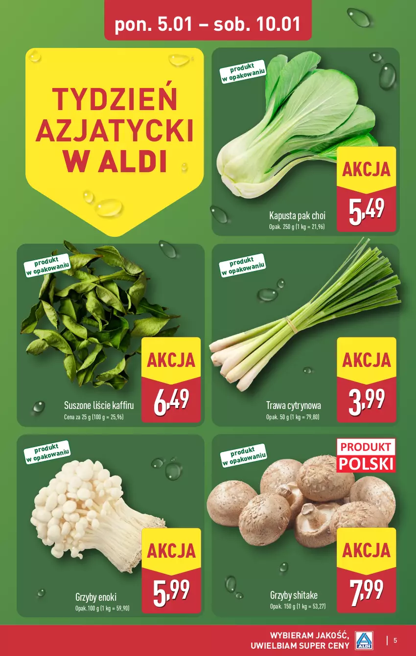 Gazetka promocyjna Aldi - Pełna oferta - ważna 05.01 do 10.01.2026 - strona 5 - produkty: Grzyby