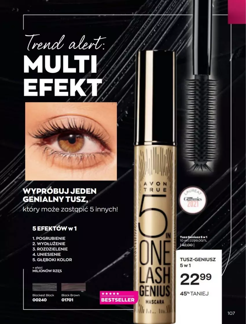 Gazetka promocyjna Avon - Katalog Avon 3/2022 kampania marzec - ważna 01.03 do 31.03.2022 - strona 107 - produkty: Lack, Lion, Tusz