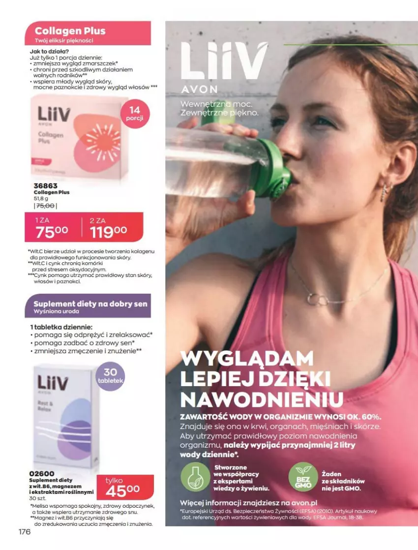 Gazetka promocyjna Avon - Katalog Avon 3/2022 kampania marzec - ważna 01.03 do 31.03.2022 - strona 176 - produkty: Cynk, Fa, Kolagen, Magnez, Mars, Piec, Por, Suplement diety, Tablet