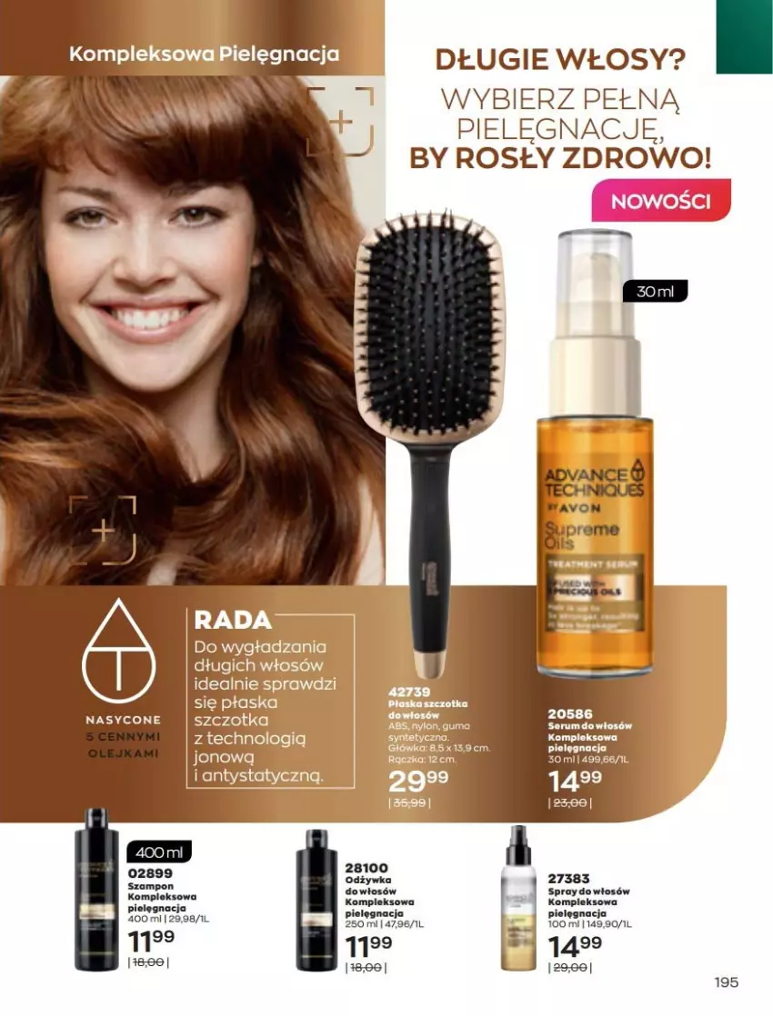 Gazetka promocyjna Avon - Katalog Avon 3/2022 kampania marzec - ważna 01.03 do 31.03.2022 - strona 195 - produkty: Odżywka, Rum, Ser, Serum, Szampon