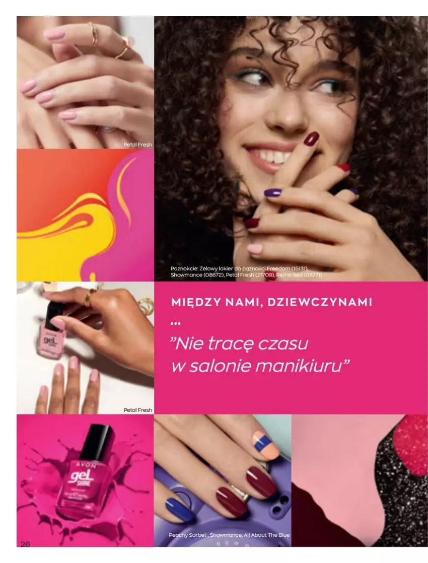 Gazetka promocyjna Avon - Katalog Avon 3/2022 kampania marzec - ważna 01.03 do 31.03.2022 - strona 26 - produkty: Lakier, Petal Fresh