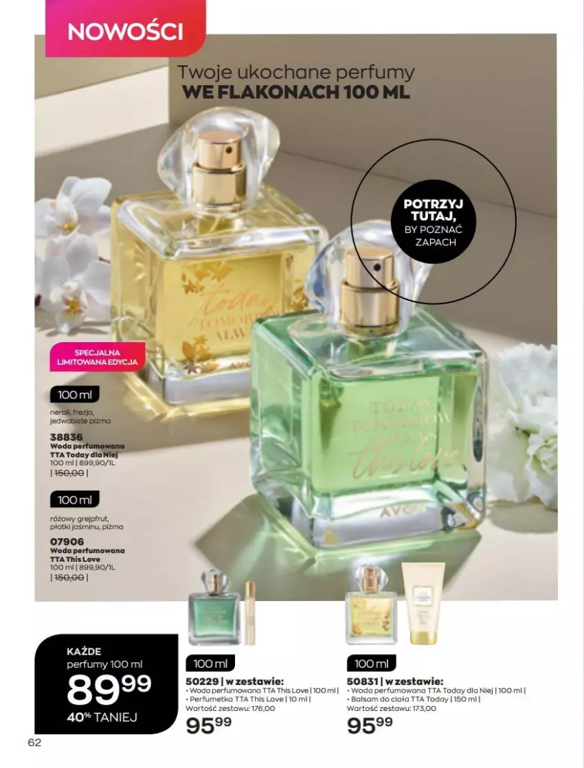 Gazetka promocyjna Avon - Katalog Avon 3/2022 kampania marzec - ważna 01.03 do 31.03.2022 - strona 62 - produkty: Grejpfrut, Perfum, Woda, Woda perfumowana