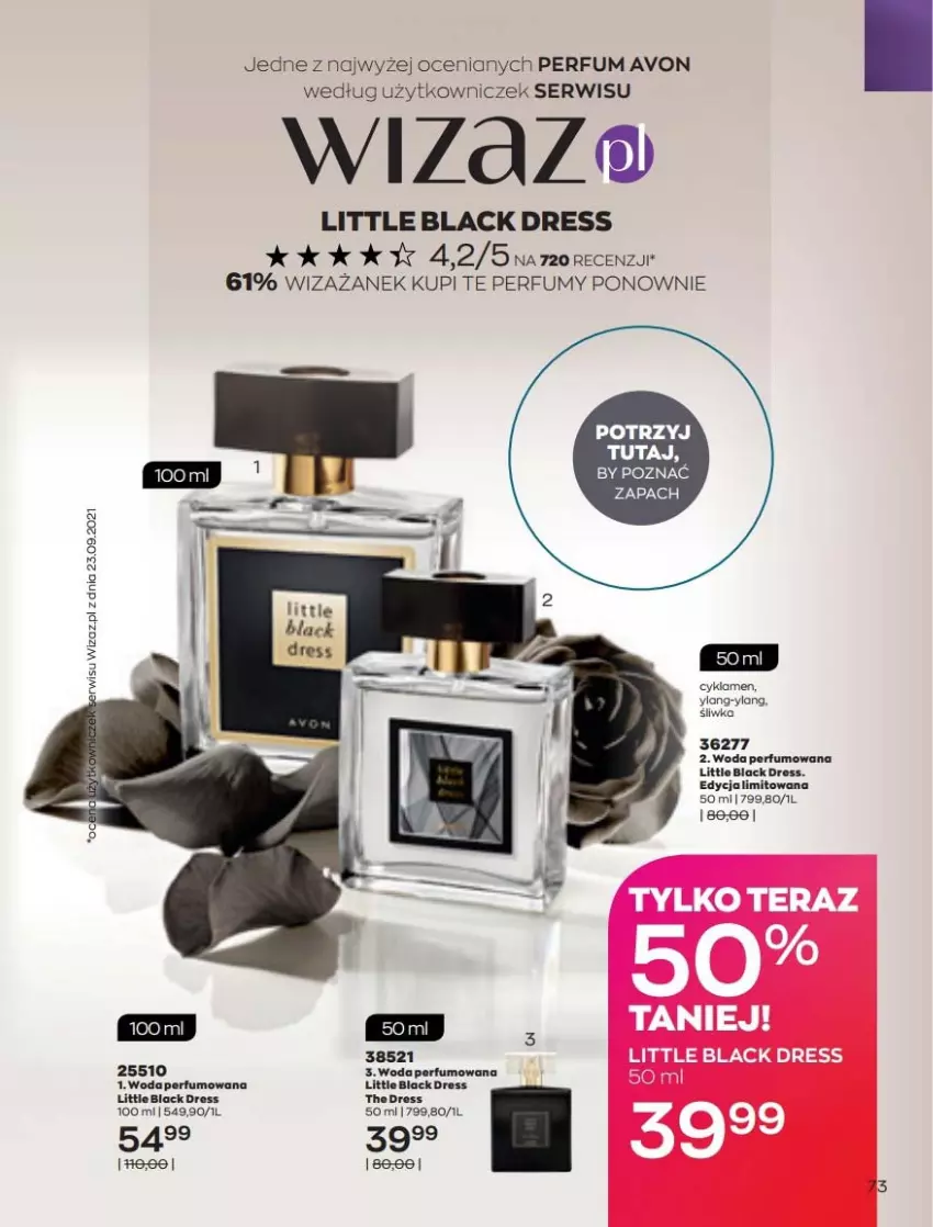 Gazetka promocyjna Avon - Katalog Avon 3/2022 kampania marzec - ważna 01.03 do 31.03.2022 - strona 73 - produkty: Cyklamen, Dres, Lack, Perfum, Ser, Tera, Woda, Woda perfumowana