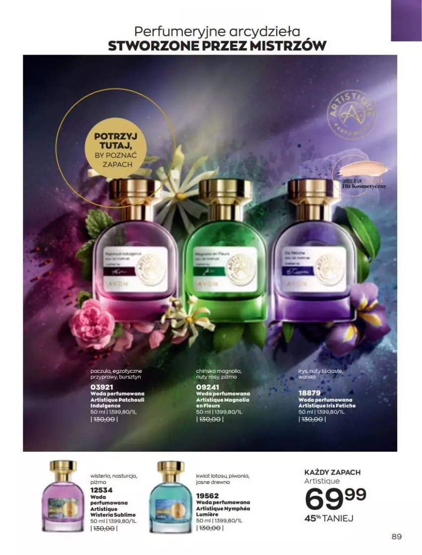 Gazetka promocyjna Avon - Katalog Avon 3/2022 kampania marzec - ważna 01.03 do 31.03.2022 - strona 89 - produkty: Jaja, Kosz, Nuty, Perfum, Piwo, Por, Ser, Woda, Woda perfumowana