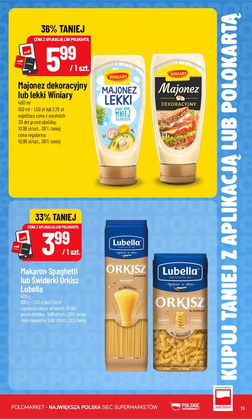 Gazetka promocyjna PoloMarket - Katalog Kupuj taniej z POLOappką - ważna 28.10 do 03.11.2026 - strona 13 - produkty: Kiwi, Majonez, Tera