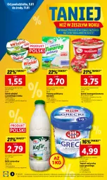 Gazetka promocyjna Lidl - GAZETKA - Gazetka - ważna od 11.01 do 11.01.2023 - strona 8 - produkty: Serek wiejski, Jogurt naturalny, Ser, Twaróg, Jogurt, Kefir naturalny, Mlekovita, Serek homogenizowany, Serek, Pilos, Twaróg półtłusty, Kefir, Mleko