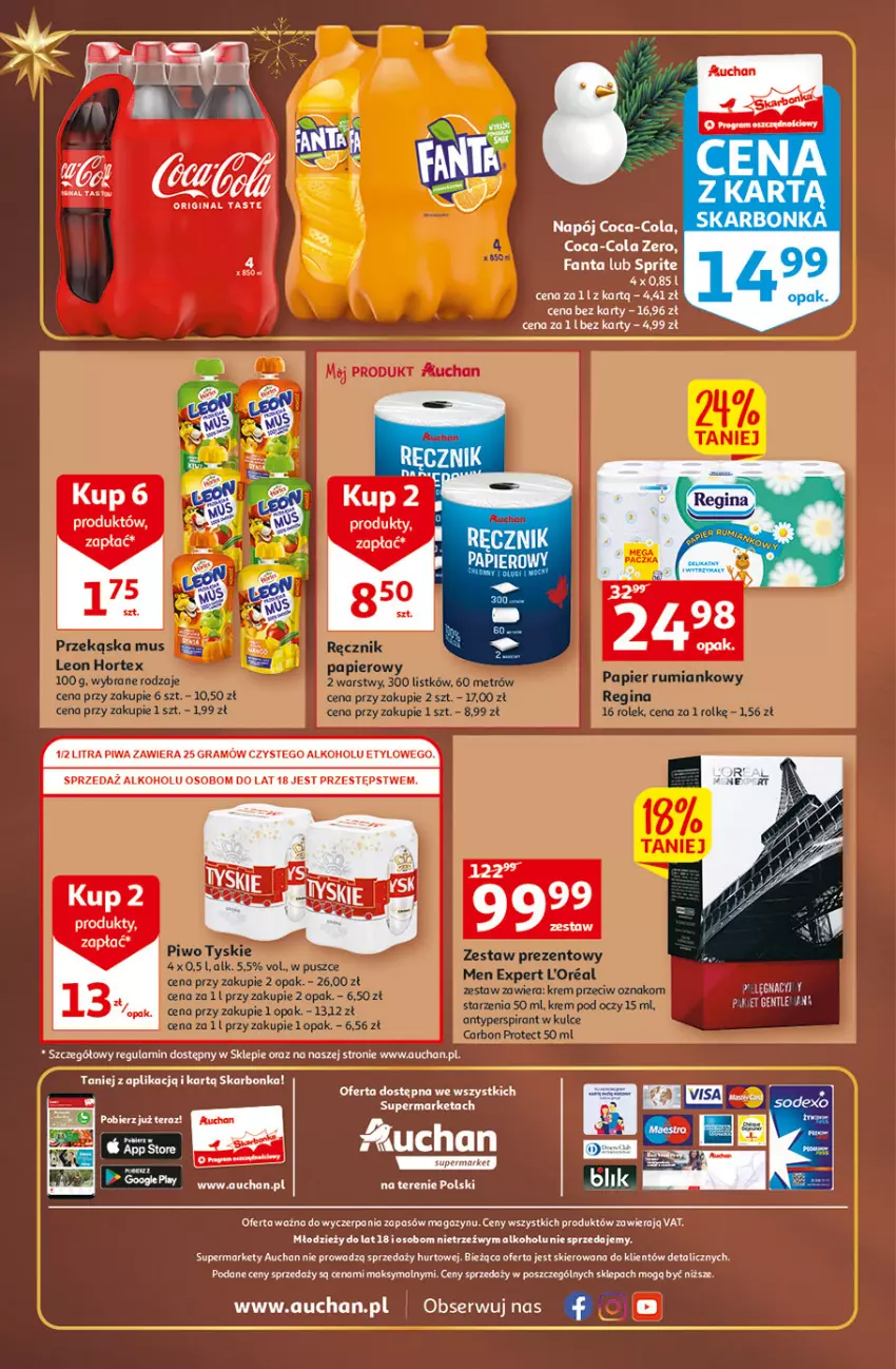 Gazetka promocyjna Auchan - Gazetka Koszyk Oszczędności Auchan Supermarkety - ważna 17.11 do 23.11.2022 - strona 8 - produkty: Gin, Gra, Piwa, Ser, Tera