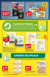 Gazetka promocyjna Auchan - Gazetka Koszyk Oszczędności Auchan Supermarkety - Gazetka - ważna od 23.11 do 23.11.2022 - strona 2 - produkty: Kawa ziarnista, Kasza jęczmienna, Kawa, Paluszki rybne, Sezam, Burger, Kasza, Szpinak