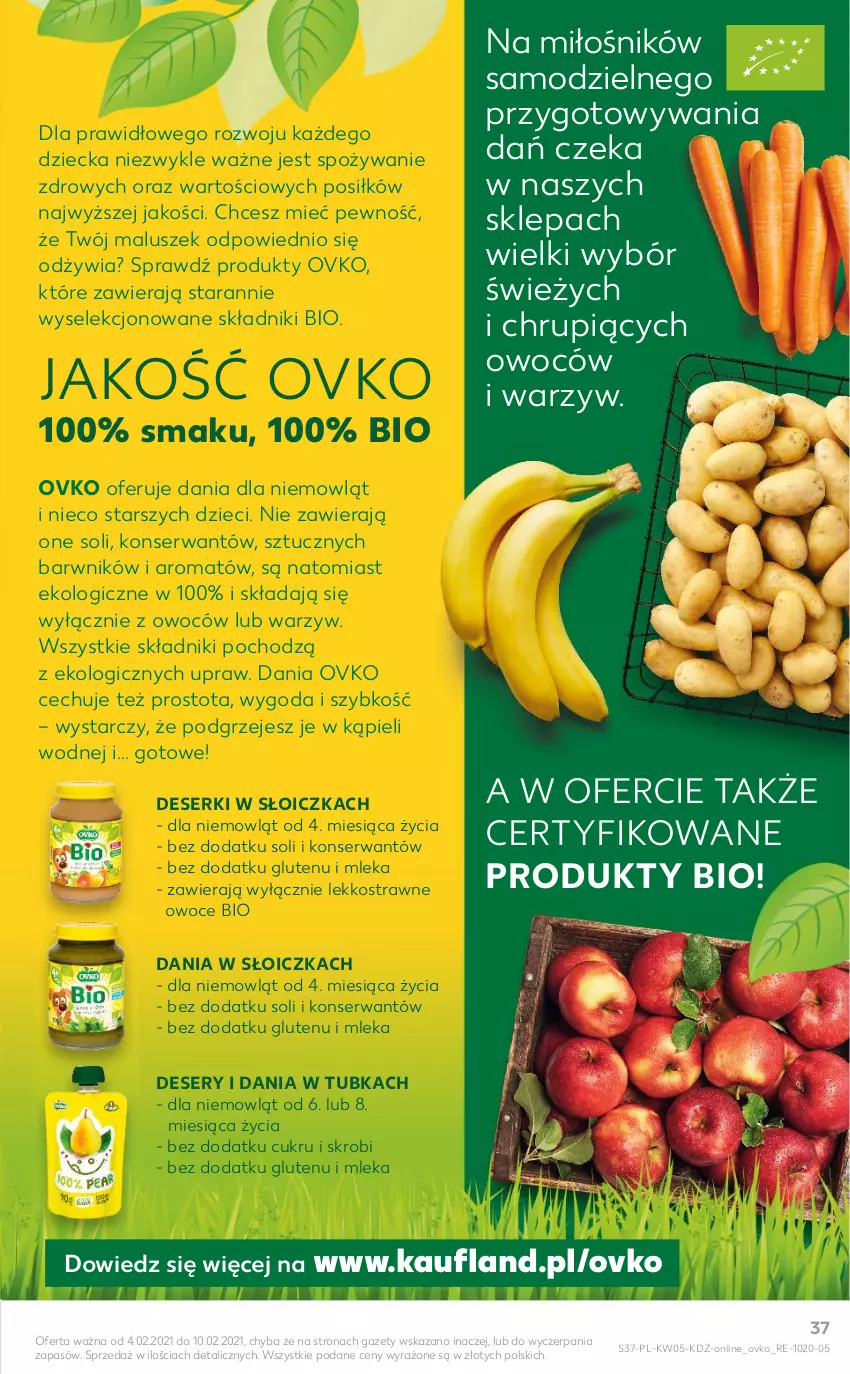 Gazetka promocyjna Kaufland - OFERTA TYGODNIA - ważna 04.02 do 10.02.2021 - strona 37 - produkty: Deser, Dzieci, Owoce, Ser