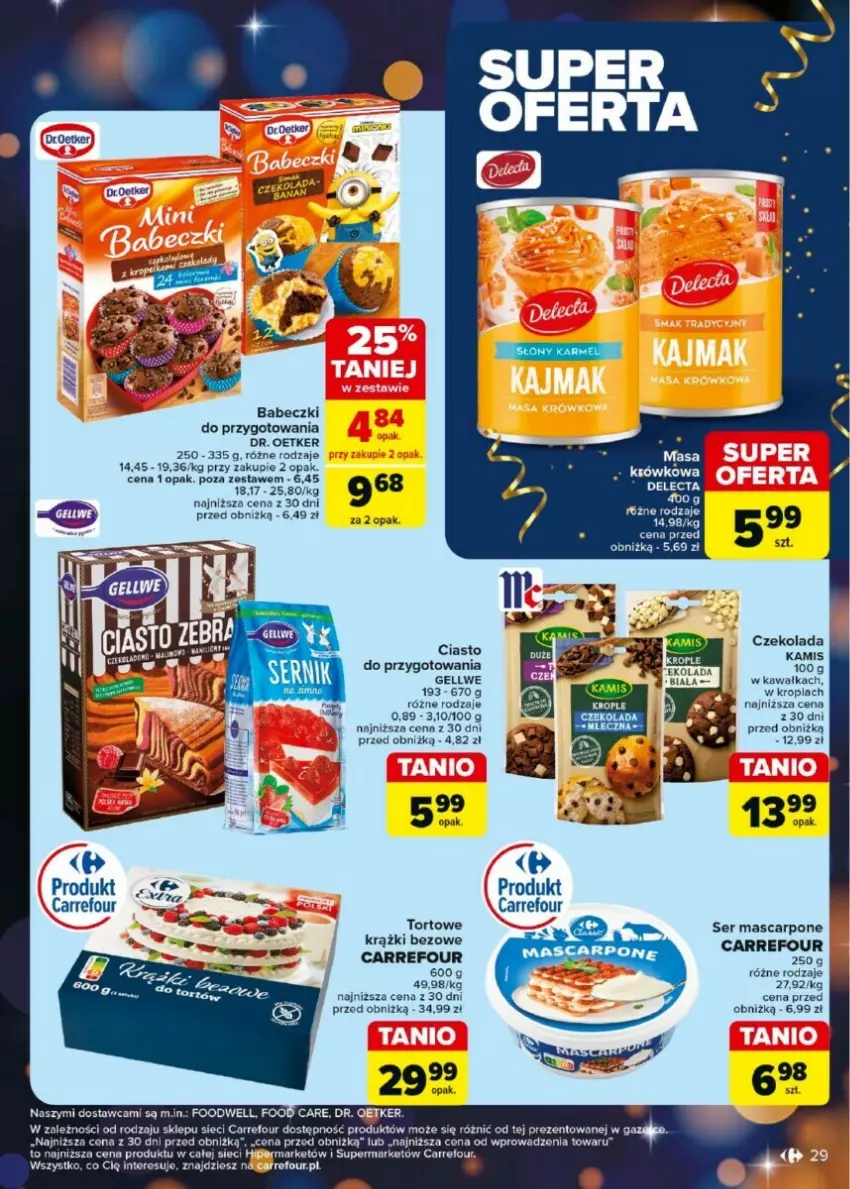 Gazetka promocyjna Carrefour - ważna 27.12.2024 do 04.01.2025 - strona 22 - produkty: Babeczki, Dr. Oetker, Kawa, Mascarpone, Ser