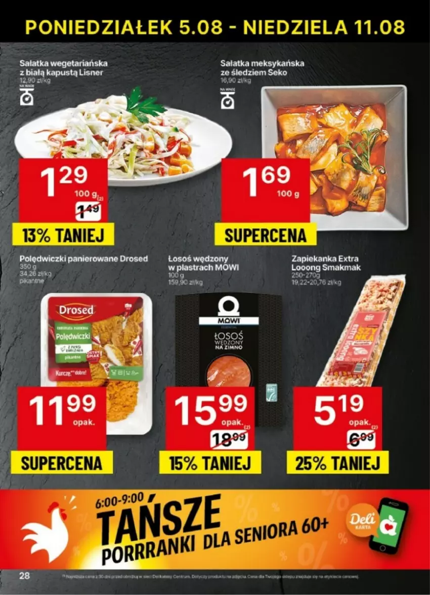 Gazetka promocyjna Delikatesy Centrum - ważna 05.08 do 11.08.2024 - strona 21 - produkty: Kapustą, Lisner, Sałat, Sałatka, Zapiekanka