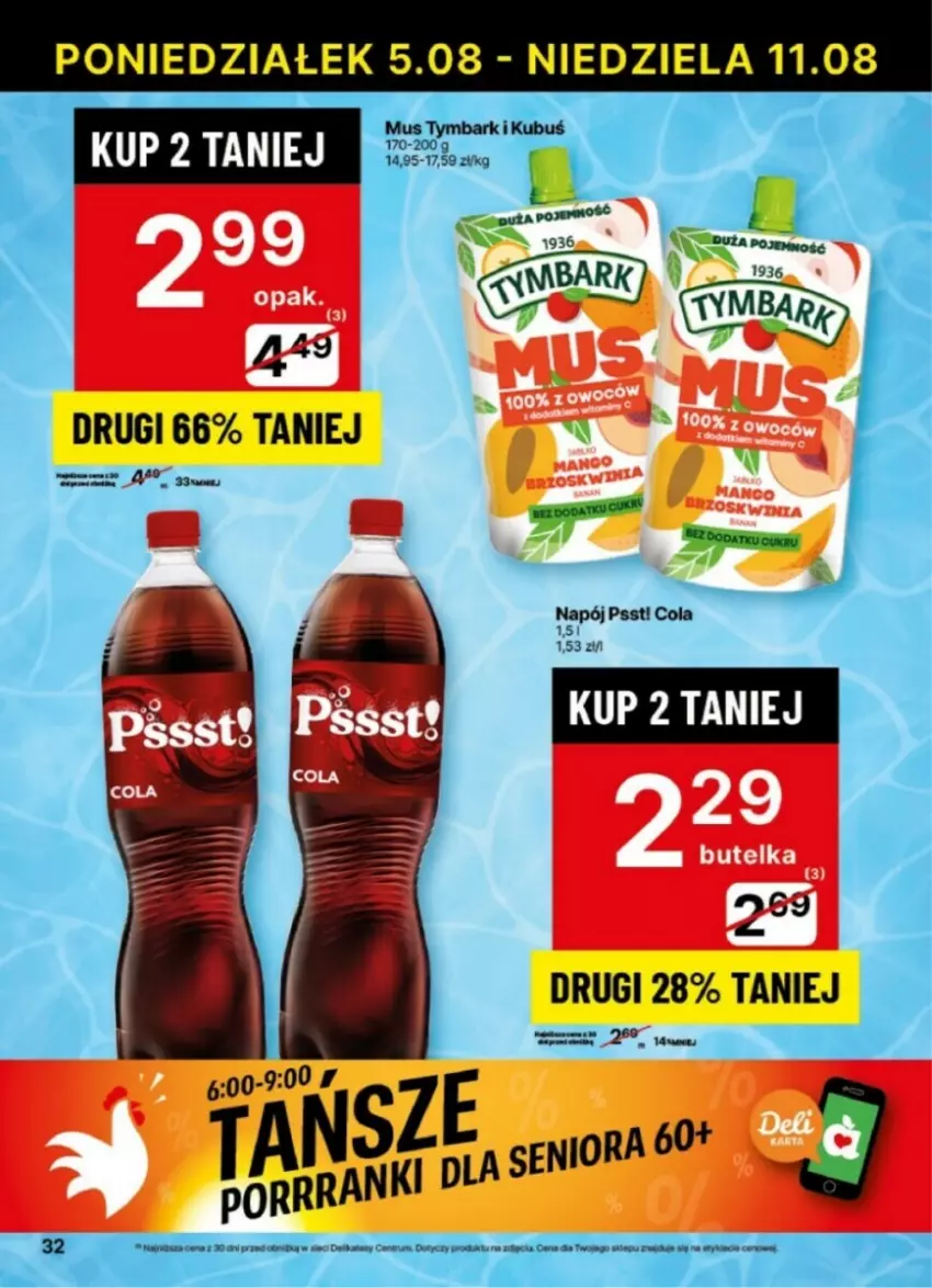 Gazetka promocyjna Delikatesy Centrum - ważna 05.08 do 11.08.2024 - strona 26 - produkty: Kubuś, Mus, Napój, Tymbark