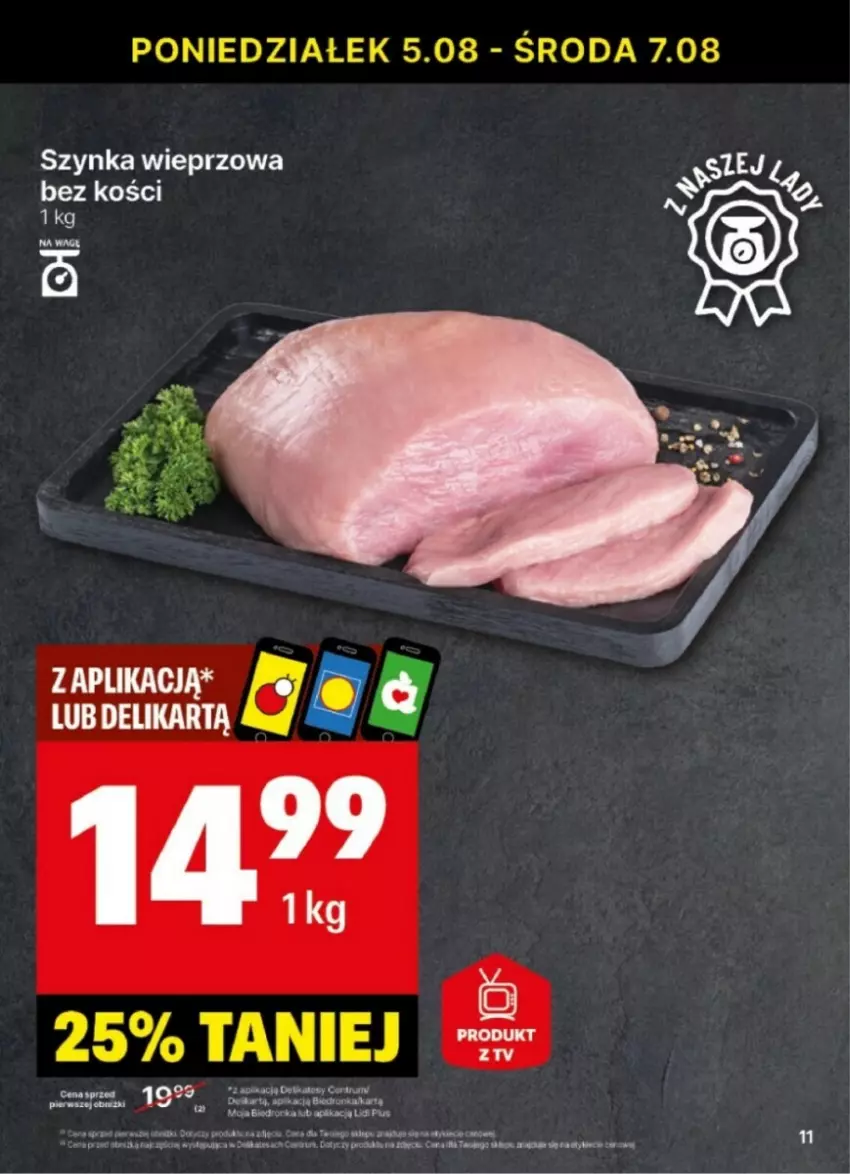 Gazetka promocyjna Delikatesy Centrum - ważna 05.08 do 11.08.2024 - strona 3 - produkty: Szynka, Szynka wieprzowa