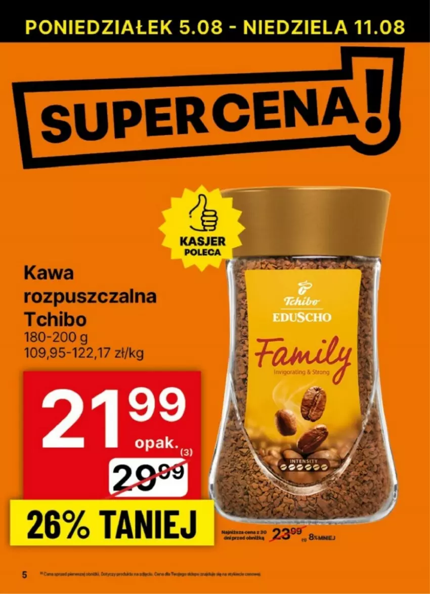 Gazetka promocyjna Delikatesy Centrum - ważna 05.08 do 11.08.2024 - strona 38 - produkty: Kawa, Kawa rozpuszczalna, Tchibo