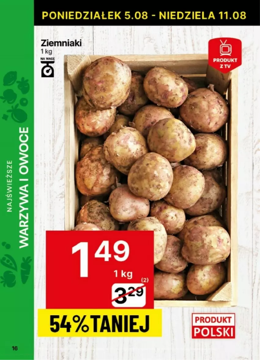 Gazetka promocyjna Delikatesy Centrum - ważna 05.08 do 11.08.2024 - strona 8 - produkty: Ziemniaki
