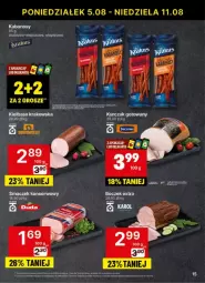 Gazetka promocyjna Delikatesy Centrum - Gazetka - ważna od 11.08 do 11.08.2024 - strona 7 - produkty: Kurczak, Krakus, Ser, Por, Kurczak gotowany, Boczek, Kabanos, LG