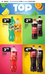 Gazetka promocyjna Netto - Od Poniedziałku - Gazetka - ważna od 22.06 do 22.06.2024 - strona 18 - produkty: Top, Oranżada, Napój