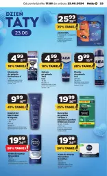 Gazetka promocyjna Netto - Od Poniedziałku - Gazetka - ważna od 22.06 do 22.06.2024 - strona 23 - produkty: Balsam po goleniu, Nivea Men, Krem do twarzy, BIC, Karp, Wilkinson Sword, Pianka do golenia, Skarpetki, Szynka, Szampon, Maszynka, Maszynka do golenia, Nivea