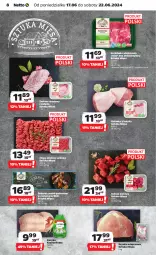 Gazetka promocyjna Netto - Od Poniedziałku - Gazetka - ważna od 22.06 do 22.06.2024 - strona 8 - produkty: Mięso mielone, Gulasz wołowy, Szynka wieprzowa, Kaczka, Golonka z indyka, Karkówka wieprzowa, Tusz, Szynka, Mięso