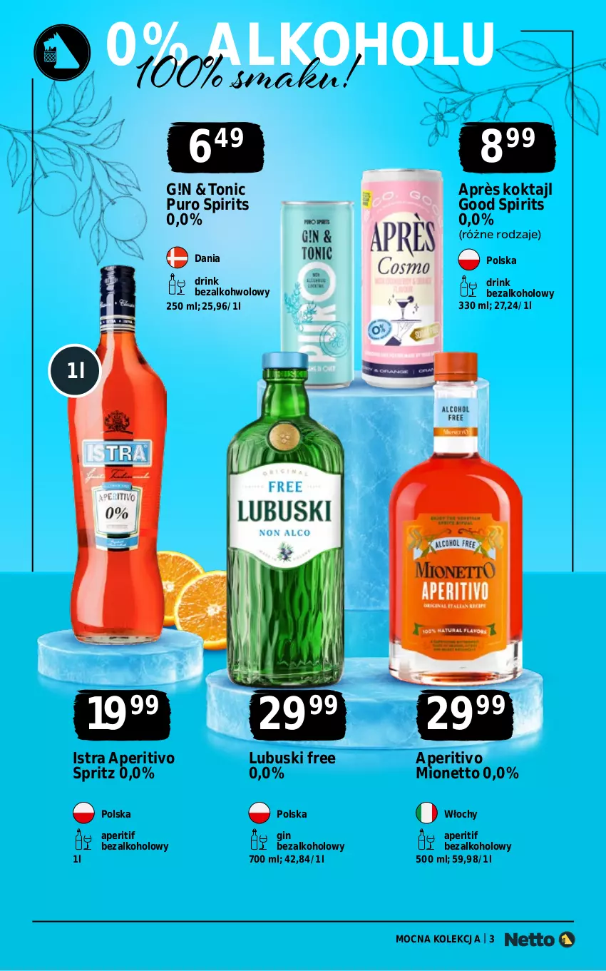 Gazetka promocyjna Netto - Alkohole - Mocne - ważna 03.08 do 14.08.2026 - strona 3 - produkty: Gin, Mionetto, Pur