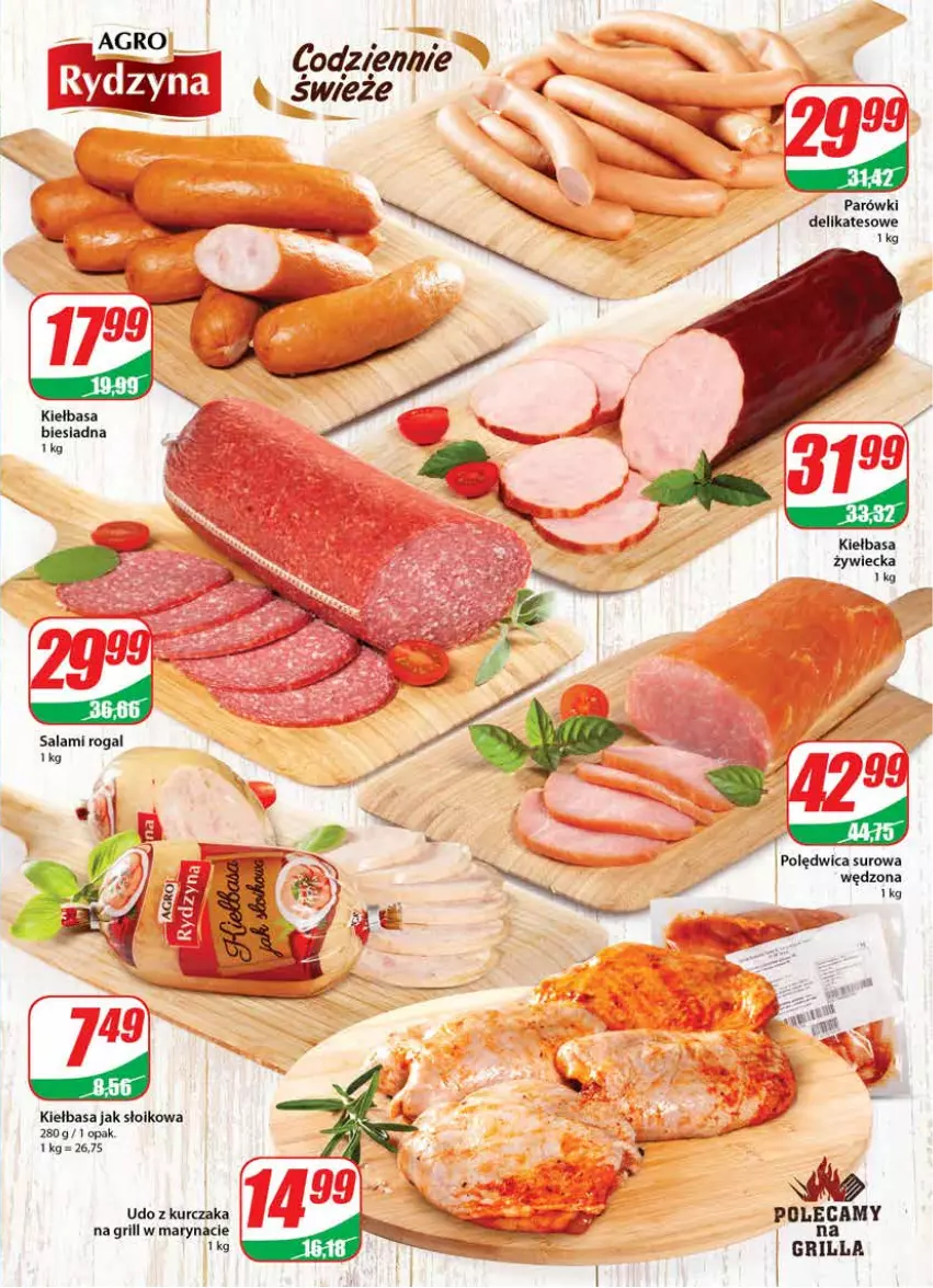 Gazetka promocyjna Dino - G26 - ważna 28.06 do 04.07.2023 - strona 11 - produkty: Grill, Kiełbasa, Kiełbasa biesiadna, Kurczak, Parówki, Polędwica, Rogal, Salami, Udo z kurczaka