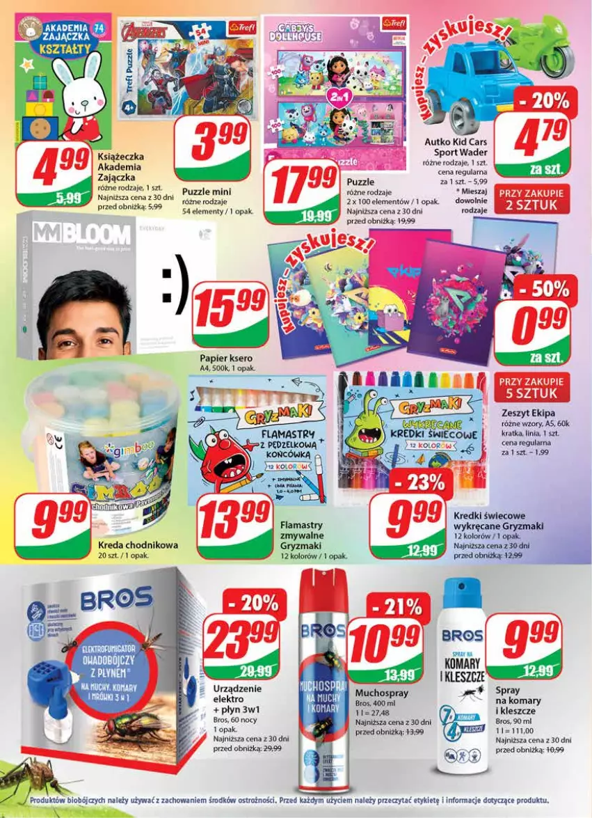 Gazetka promocyjna Dino - G26 - ważna 28.06 do 04.07.2023 - strona 20 - produkty: Cars, Chodnik, Flamastry, Gry, Papier, Puzzle, Ser