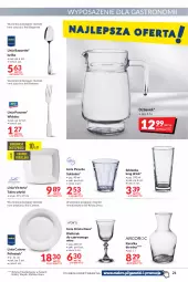 Gazetka promocyjna Makro - [Oferta promocyjna] Artykuły spożywcze i przemysłowe - Gazetka - ważna od 07.03 do 07.03.2022 - strona 21 - produkty: Dzbanek, Widelec, Karafka, Talerz, Szklanka, Kieliszek