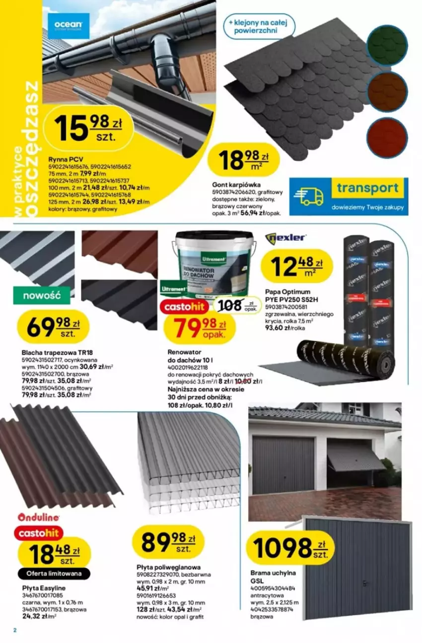 Gazetka promocyjna Castorama - ważna 21.05 do 03.06.2025 - strona 15 - produkty: Cynk, Gra, Karp, Płyta, Por, Rama, Sport, Tran