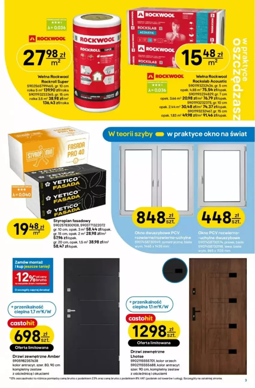 Gazetka promocyjna Castorama - ważna 21.05 do 03.06.2025 - strona 23 - produkty: Drzwi, Drzwi zewnętrzne, Fa, Tran, Wełna
