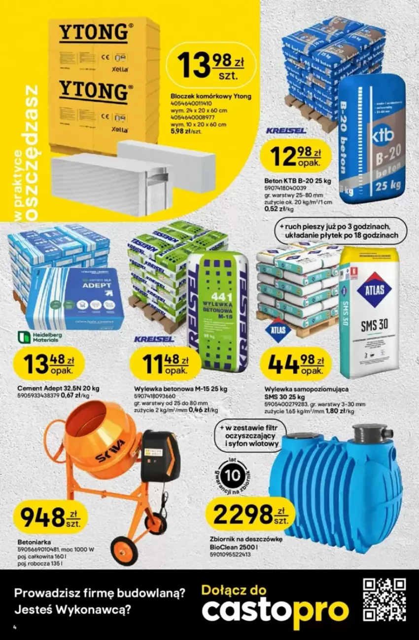 Gazetka promocyjna Castorama - ważna 21.05 do 03.06.2025 - strona 34 - produkty: Cement, Mop, Syfon, Top, Wylewka betonowa, Wylewka samopoziomująca