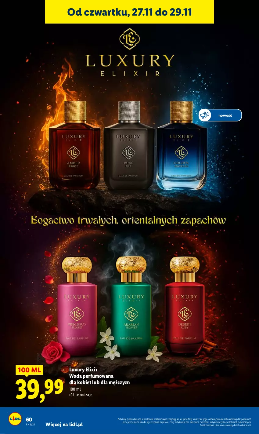 Gazetka promocyjna Lidl - GAZETKA - ważna 27.11 do 29.11.2025 - strona 60 - produkty: Perfum, Woda, Woda perfumowana