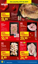 Gazetka promocyjna Lidl - GAZETKA - Gazetka - ważna od 29.11 do 29.11.2025 - strona 24 - produkty: Kurczak, Mięso mielone, Kaczka, Królik, Kaczka faszerowana, Tusz, Mięso, Fa