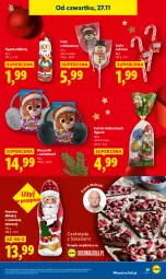 Gazetka promocyjna Lidl - GAZETKA - Gazetka - ważna od 29.11 do 29.11.2025 - strona 39 - produkty: Cukier, Czekolada, Fa