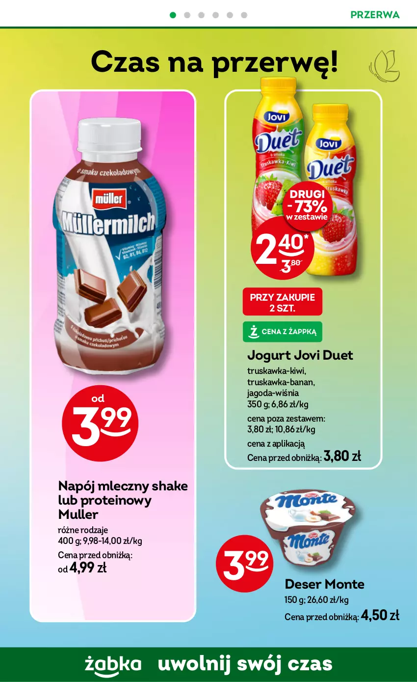 Gazetka promocyjna Żabka - ważna 26.03 do 08.04.2025 - strona 56 - produkty: Deser, Jogurt, Kiwi, Monte, Napój, Napój mleczny, Ser