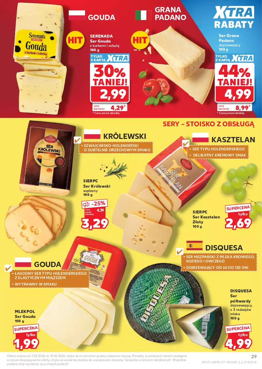 Gazetka promocyjna Kaufland - Gazetka tygodnia - ważna 07.05 do 13.05.2026 - strona 29 - produkty: Cars, Gouda, Gra, Kasztelan, Królewski, Ser, Ser Kasztelan