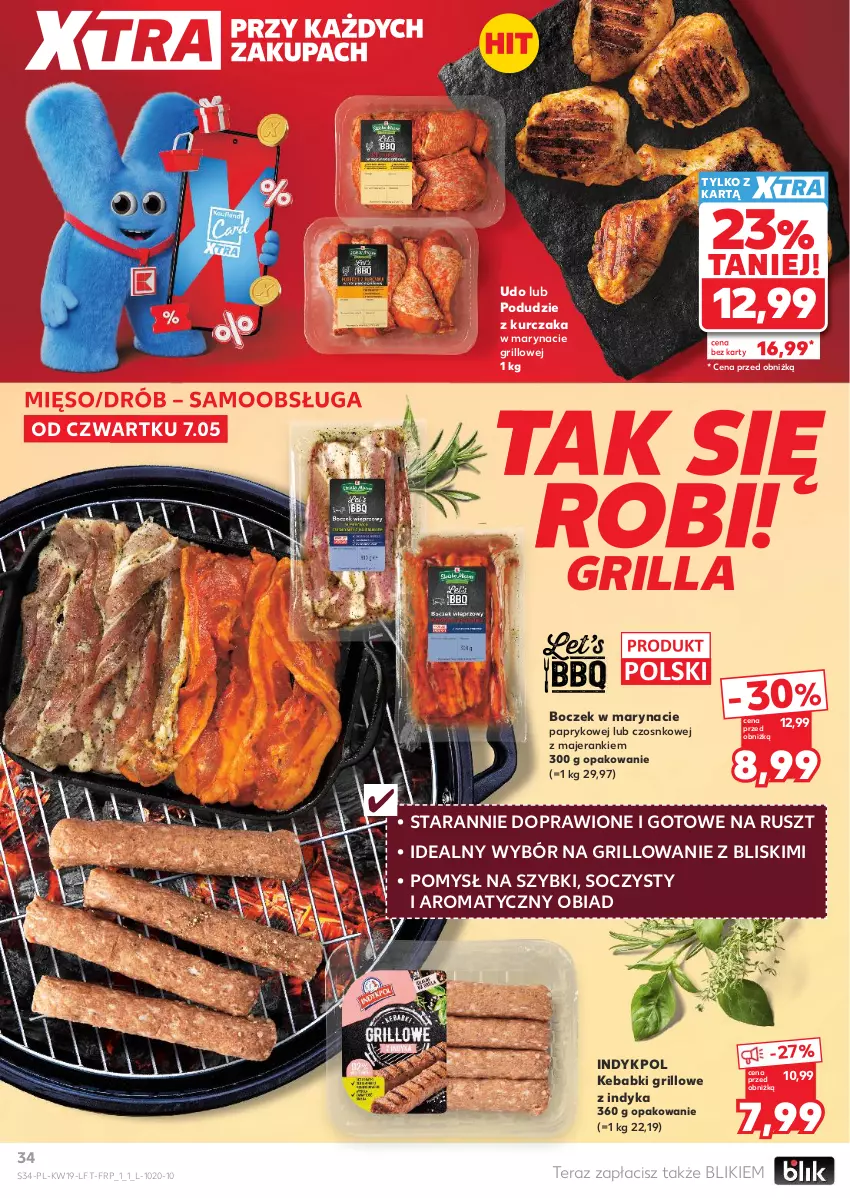 Gazetka promocyjna Kaufland - Gazetka tygodnia - ważna 07.05 do 13.05.2026 - strona 34 - produkty: Boczek, Drób, Grill, Kebab, Kurczak, Mięso, Podudzie z kurczaka, Tera