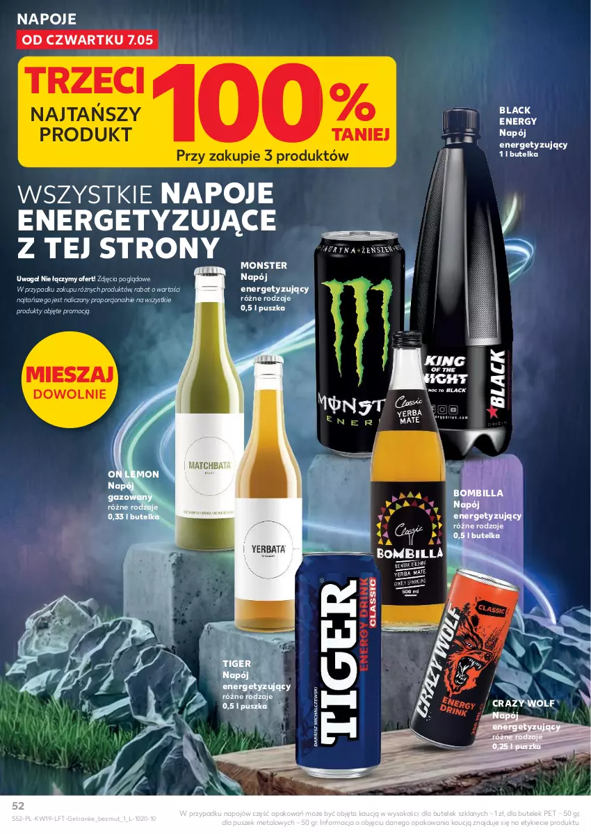 Gazetka promocyjna Kaufland - Gazetka tygodnia - ważna 07.05 do 13.05.2026 - strona 52 - produkty: Lack, Napój, Napój gazowany, Napoje, Por, Sok, Tiger, Tran, Waga