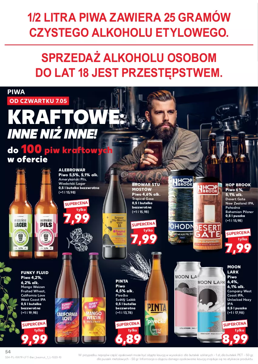 Gazetka promocyjna Kaufland - Gazetka tygodnia - ważna 07.05 do 13.05.2026 - strona 54 - produkty: Deser, Gra, Mango, Piwa, Piwo, Ser, Sok, Tropical